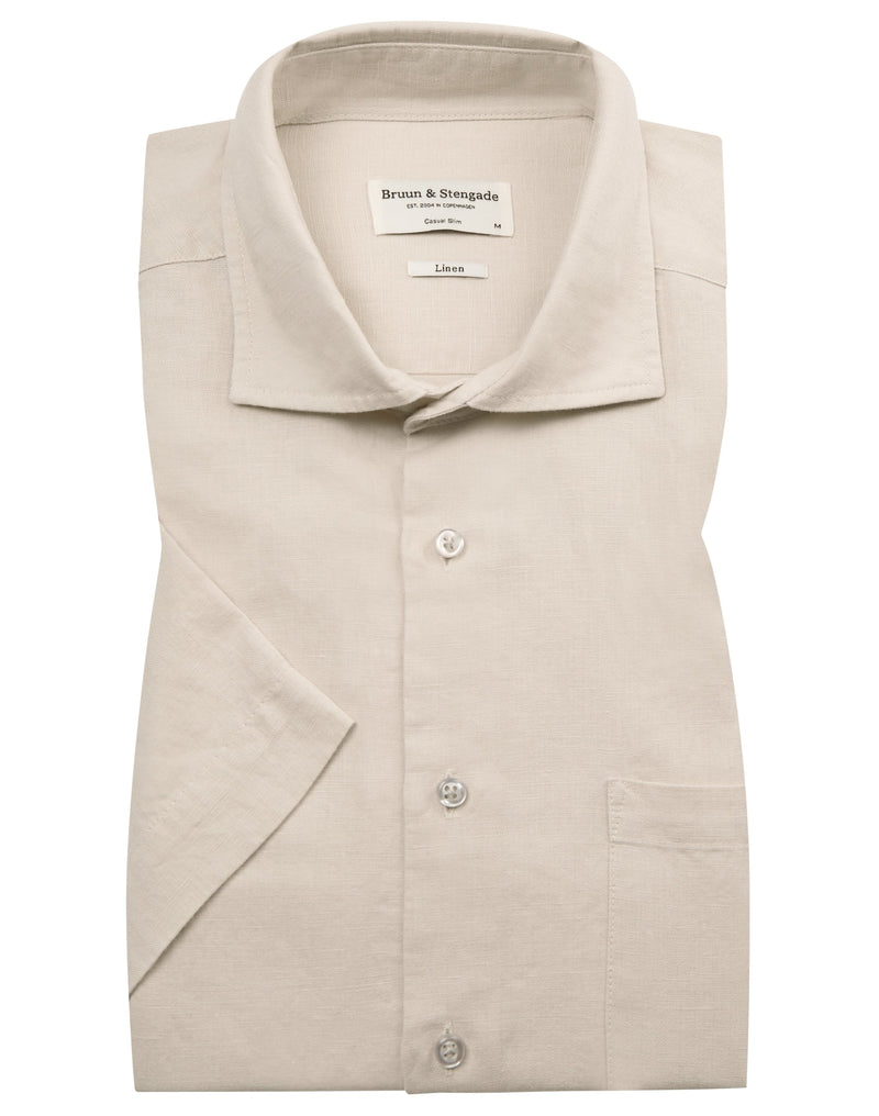 BS Verstappen Casual Slim Fit Skjorta - Sand