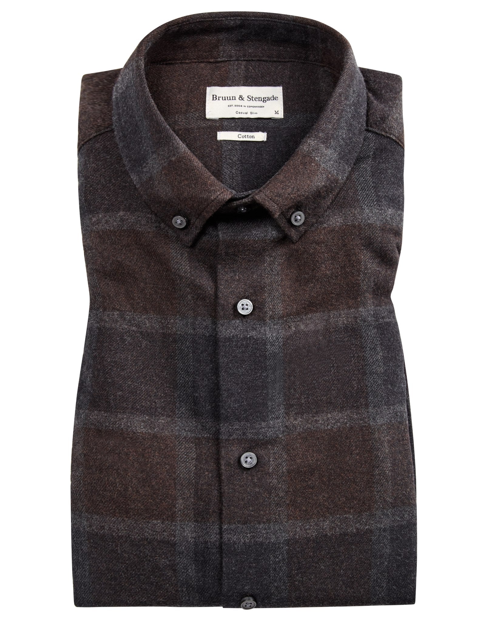 BS Asker casual slim fit Skjorta - Charcoal