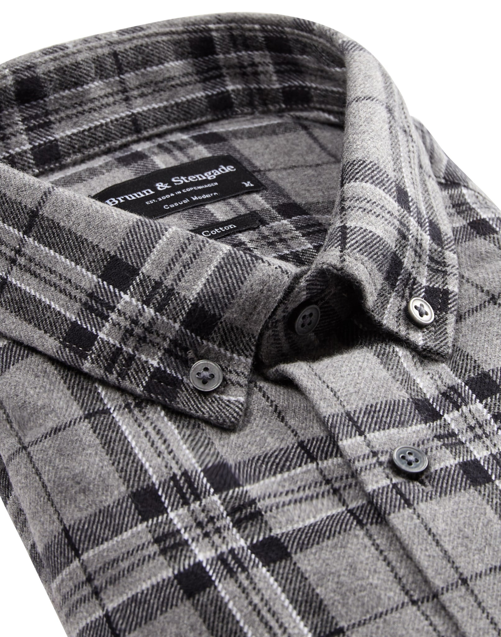 BS Bergen casual modern fit Skjorta - Grey