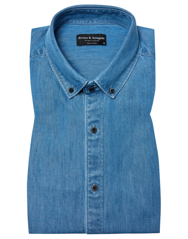 BS Sola casual modern fit Skjorta - Blue