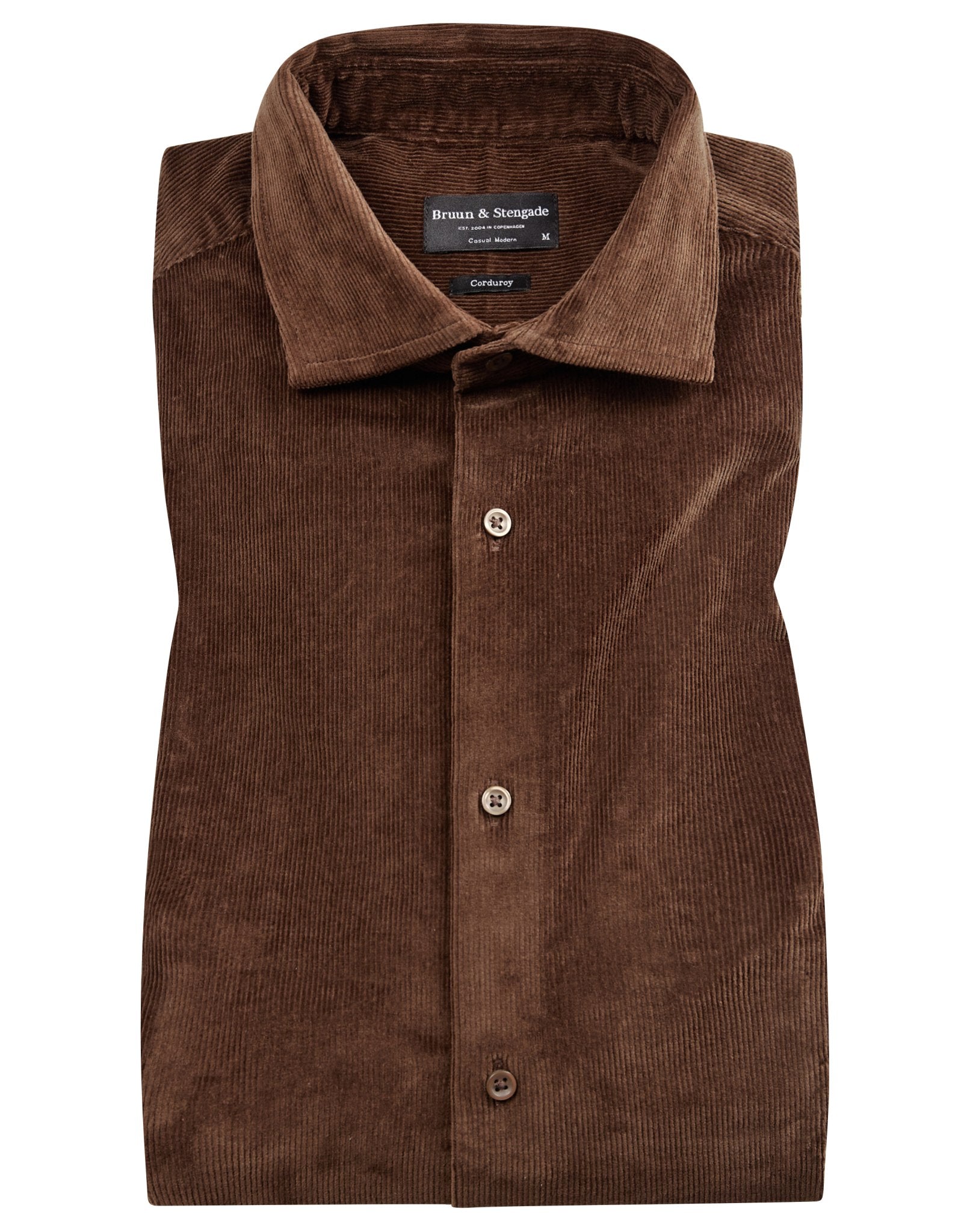 BS Horten casual modern fit Skjorta - Brown