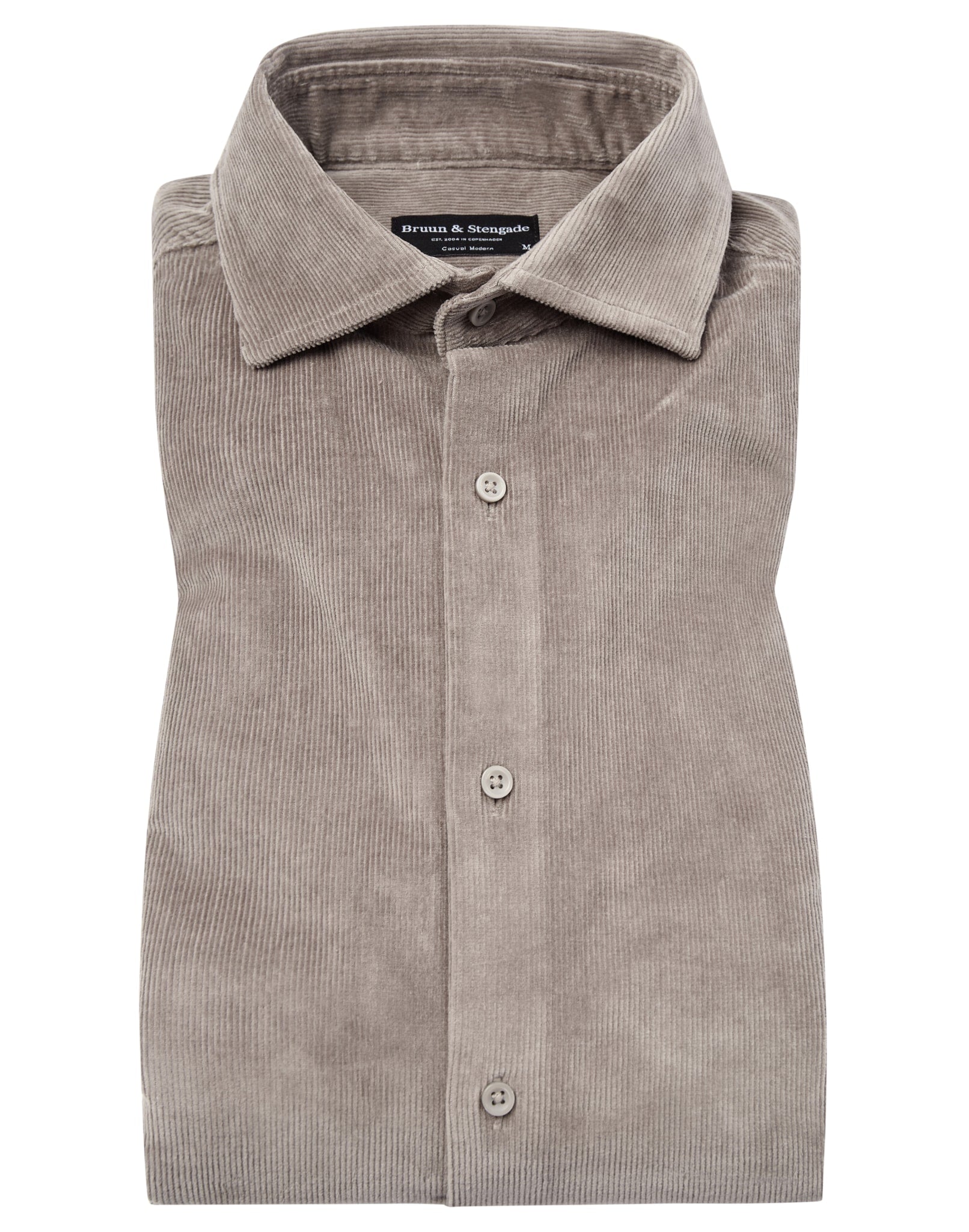 BS Horten casual modern fit Skjorta - Mud