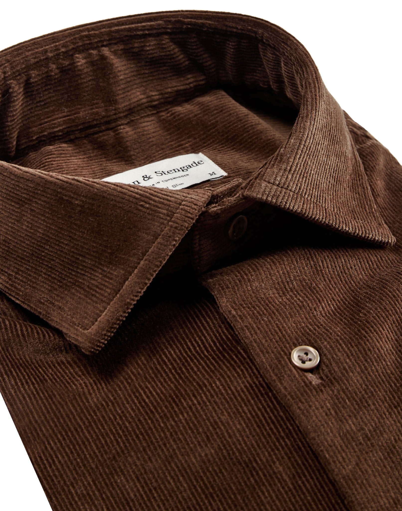 BS Kongsberg casual slim fit skjorta - Brun