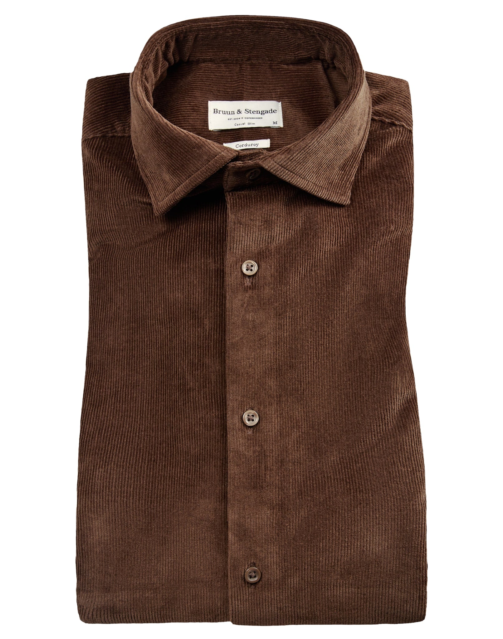 BS Kongsberg casual slim fit skjorta - Brun