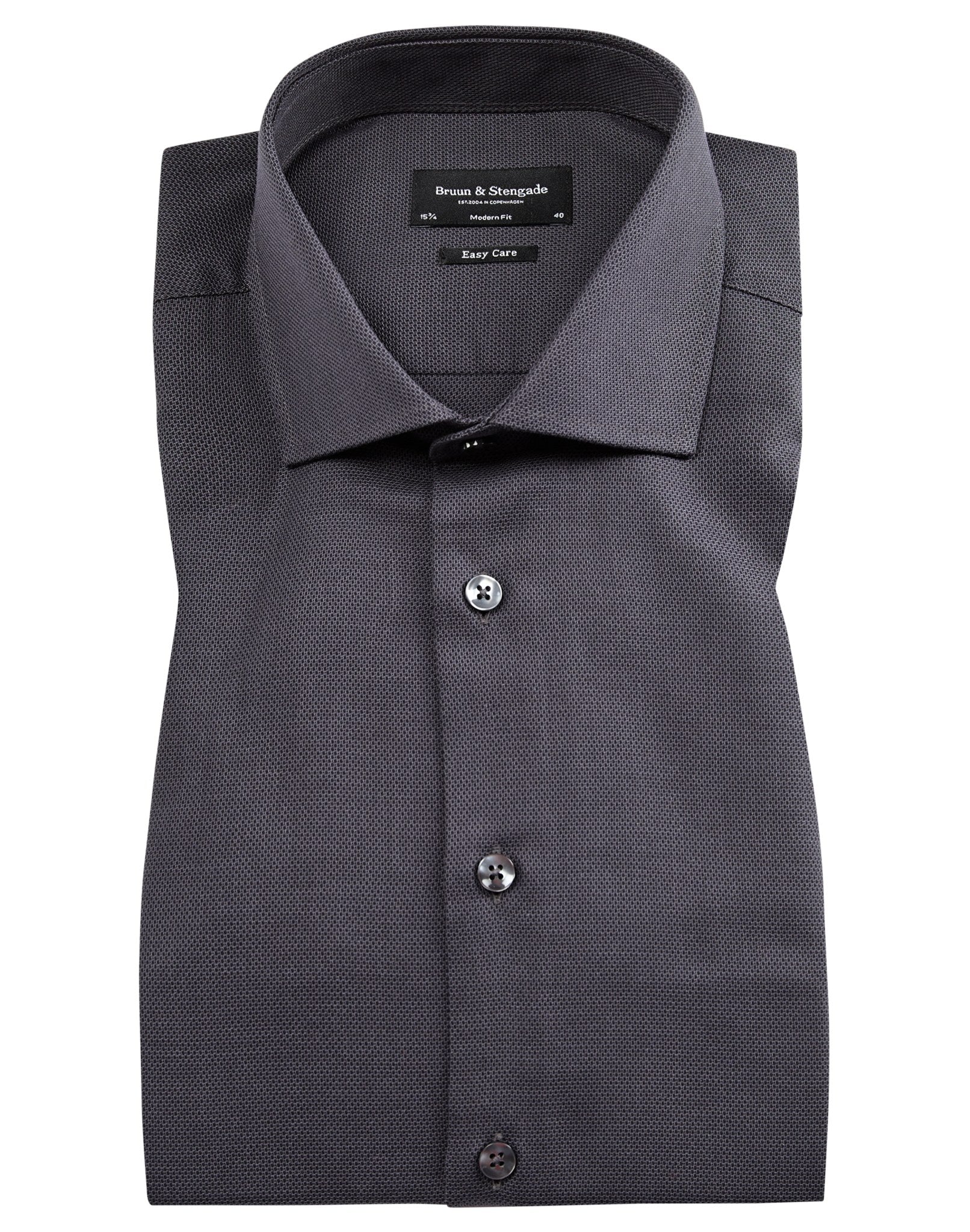 BS Lamela modern fit Skjorta - Charcoal