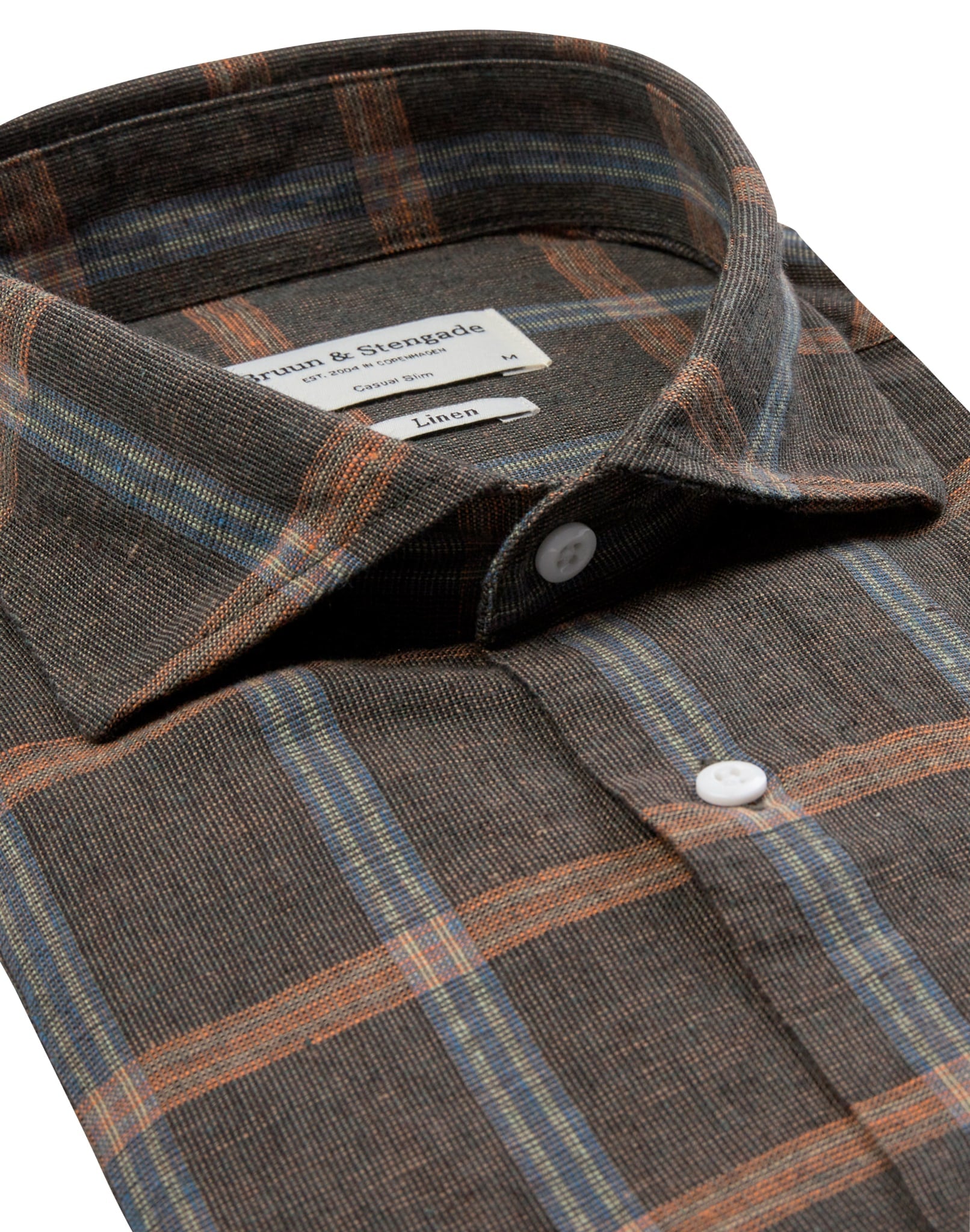 BS Leclerc Casual Slim Fit Skjorta - Brown