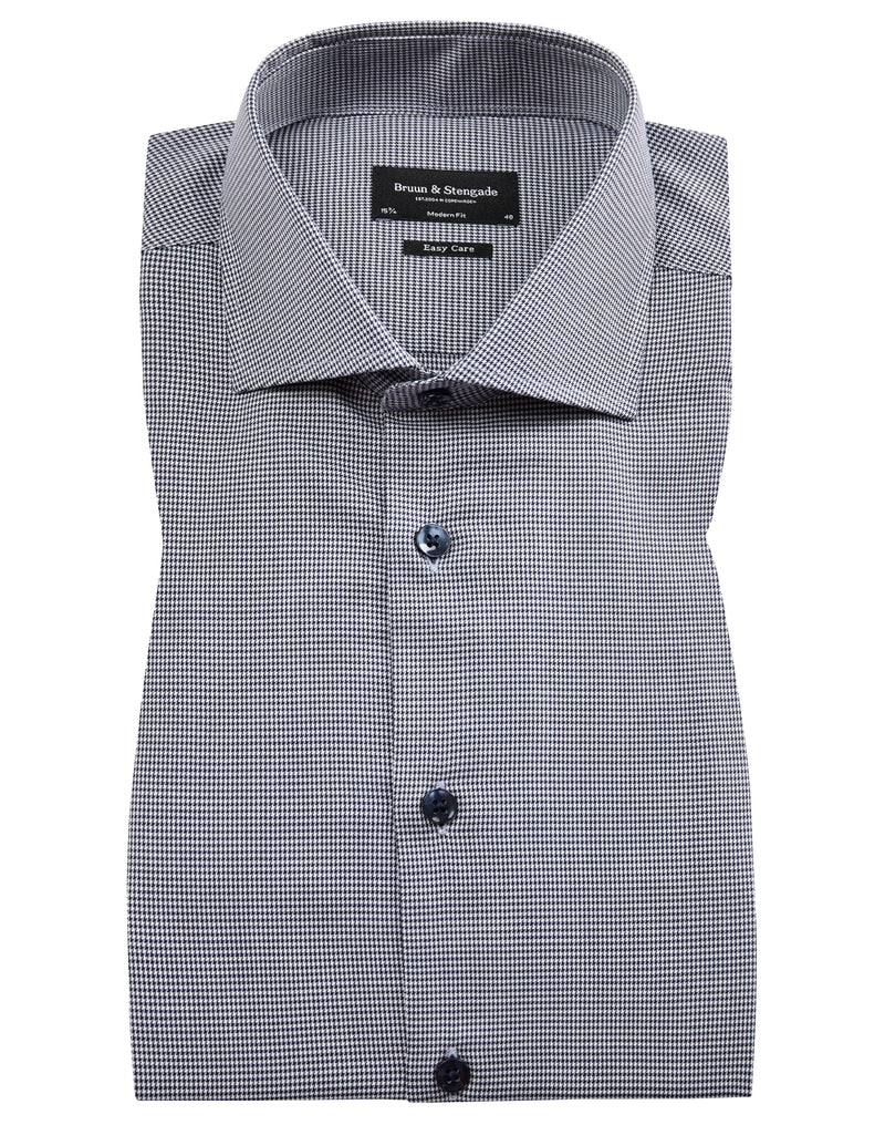 BS Mel modern fit Skjorta - Dark Blue