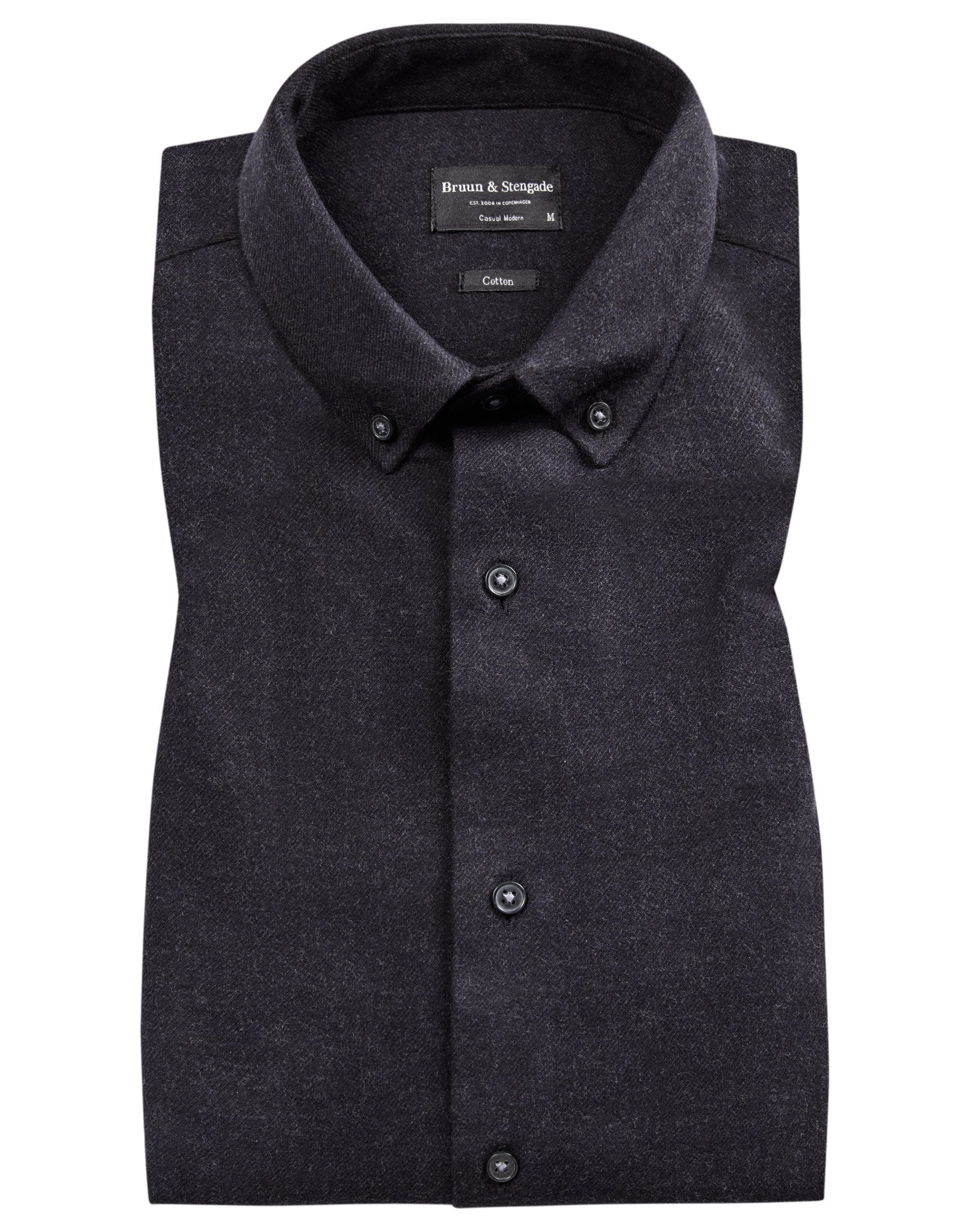 BS Tromsö casual slim fit skjorta - Charcoal