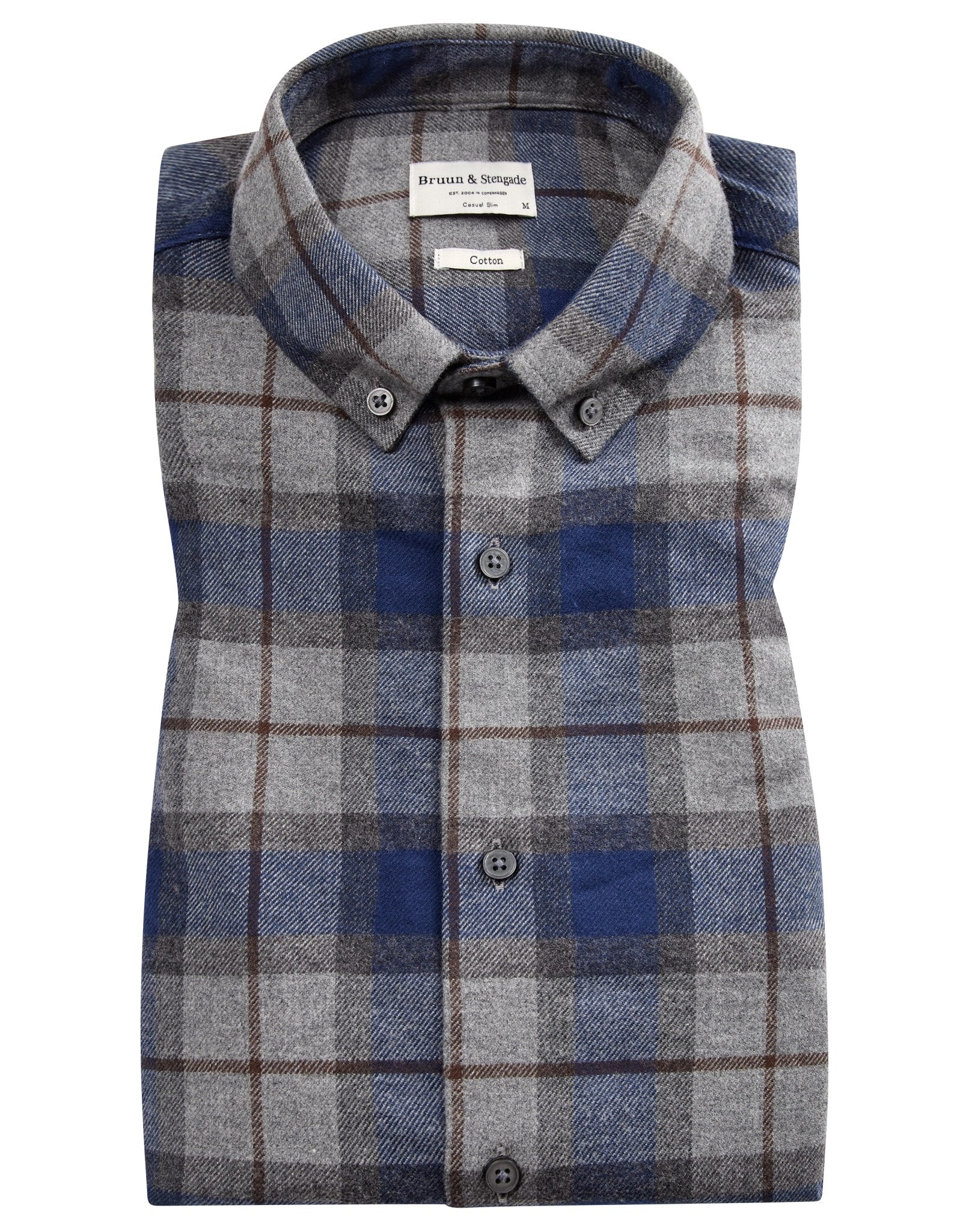 BS Skien casual slim fit skjorta - Blue