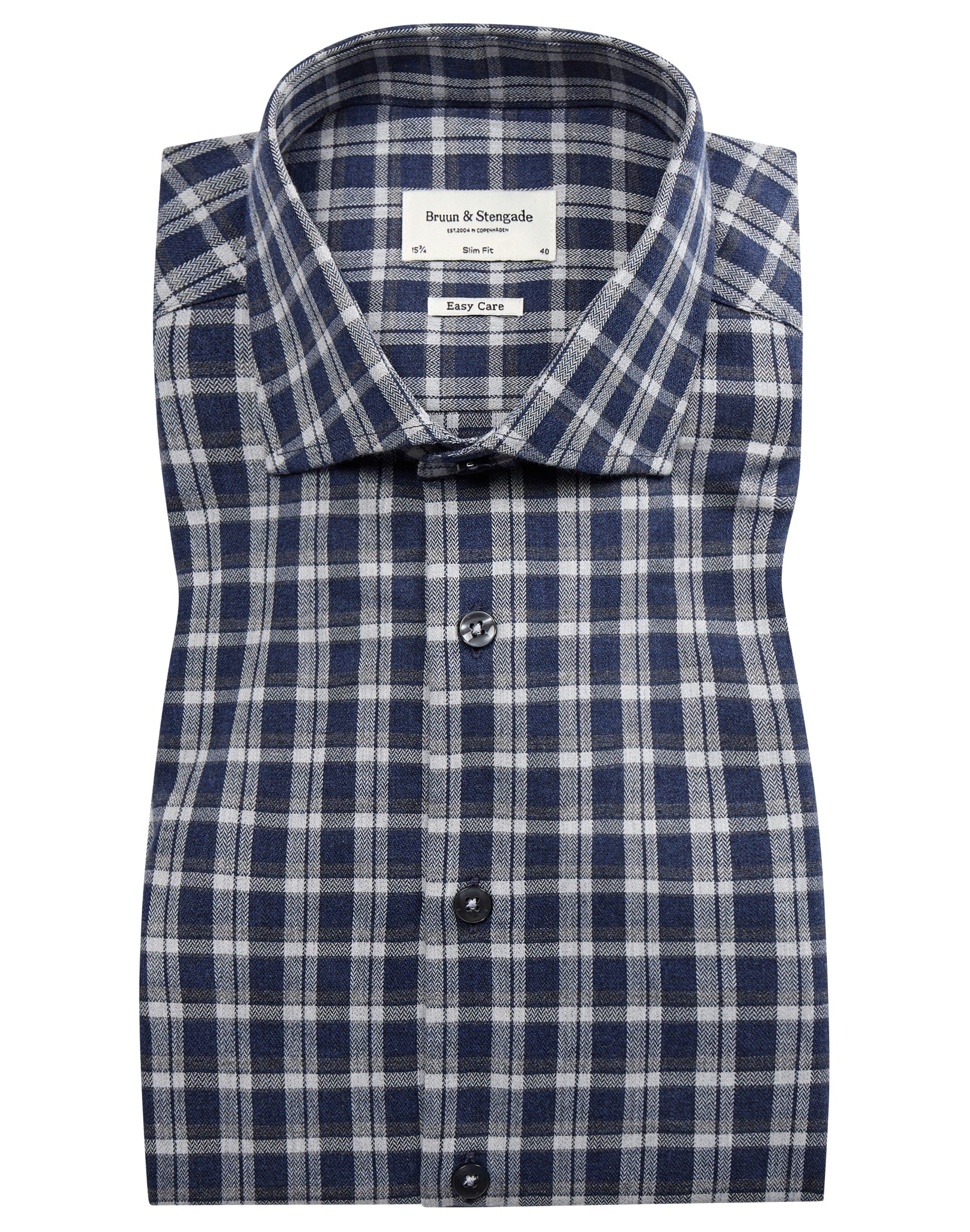 BS Steadman slim fit Skjorta - Blue