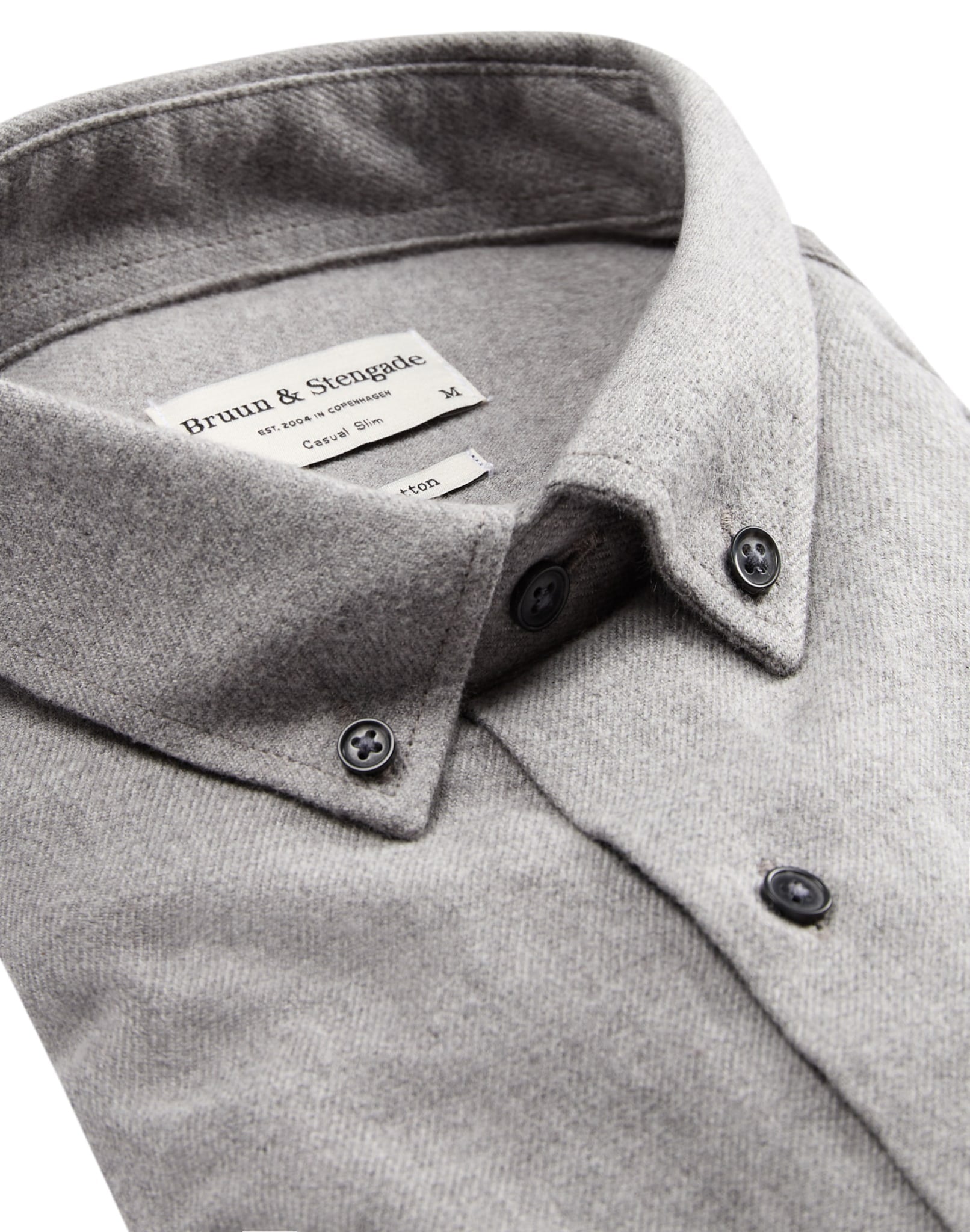 BS Tromsoe casual slim fit Skjorta - Ljusgrå