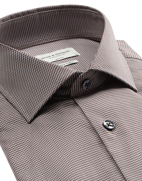 BS Tusk slim fit Skjorta - Brown