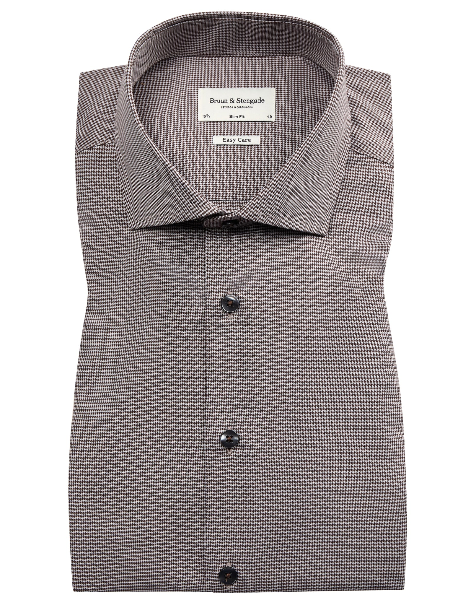 BS Tusk slim fit Skjorta - Brown