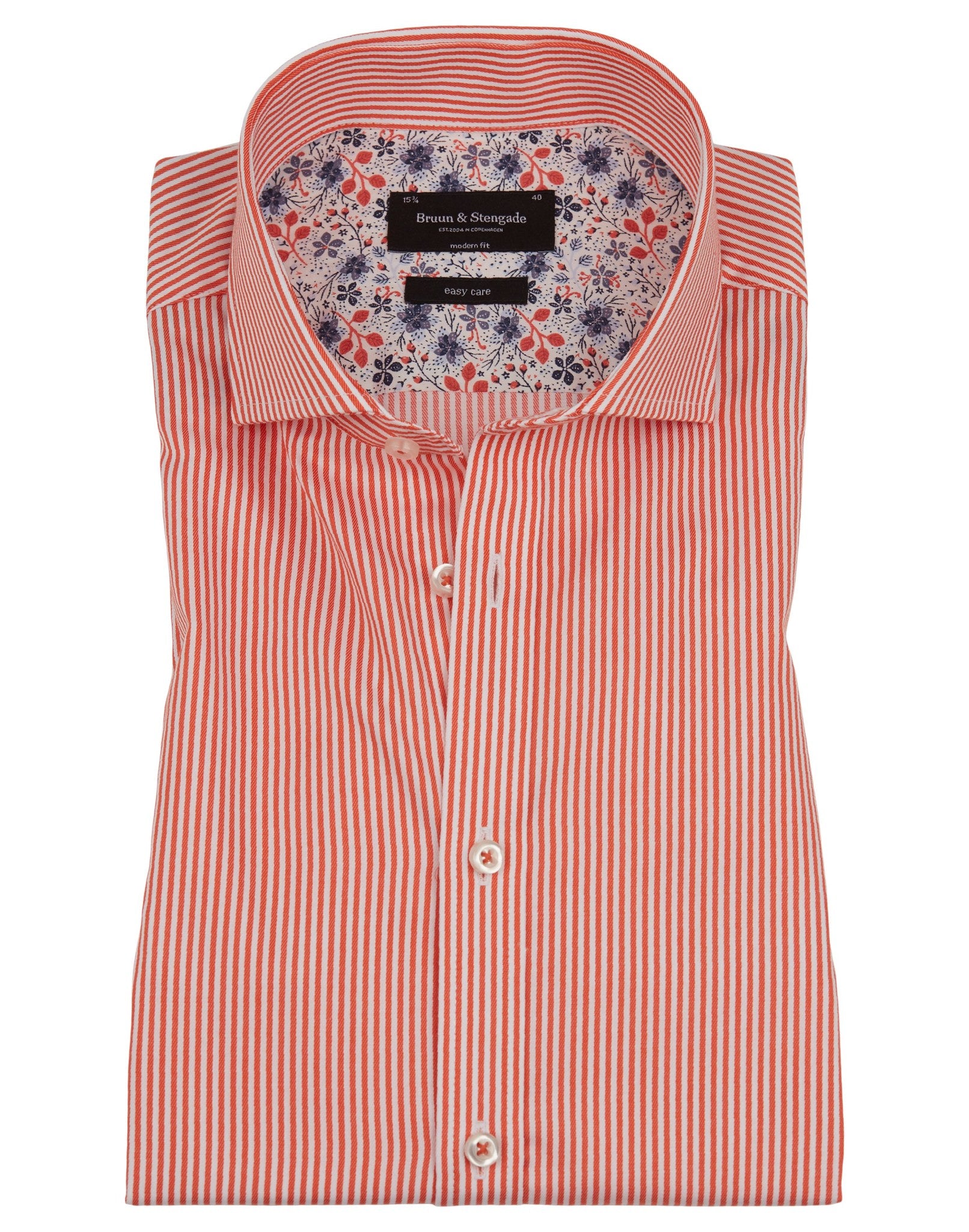 BS Babel Modern Fit Skjorta - Orange