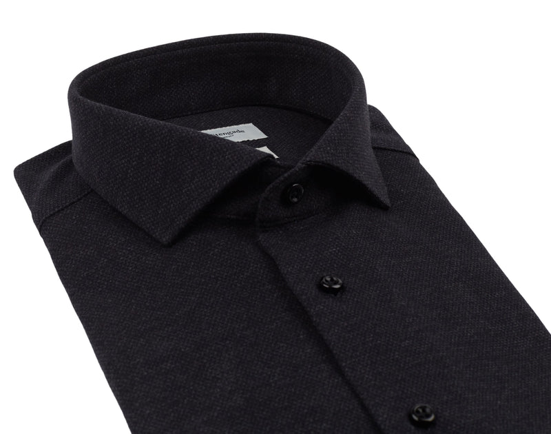 BS Bardet Slim Fit Skjorta - Dark Blue