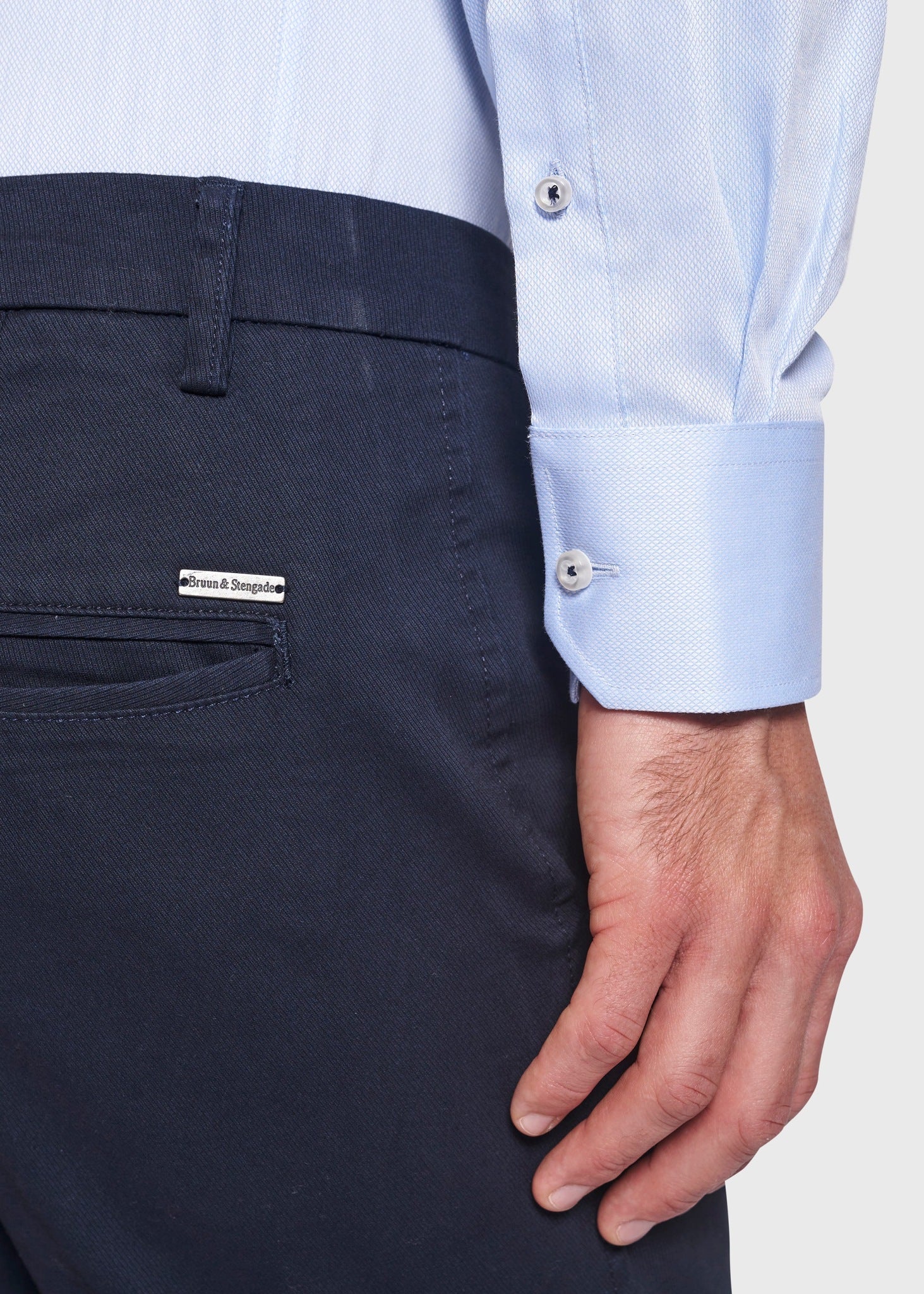 BS Barney Slim Fit Chinos - Marinblå