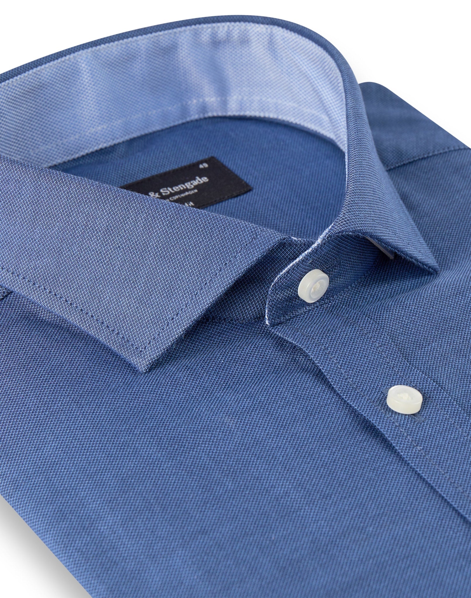 BS Beech Modern Fit Skjorta - Dark Blue