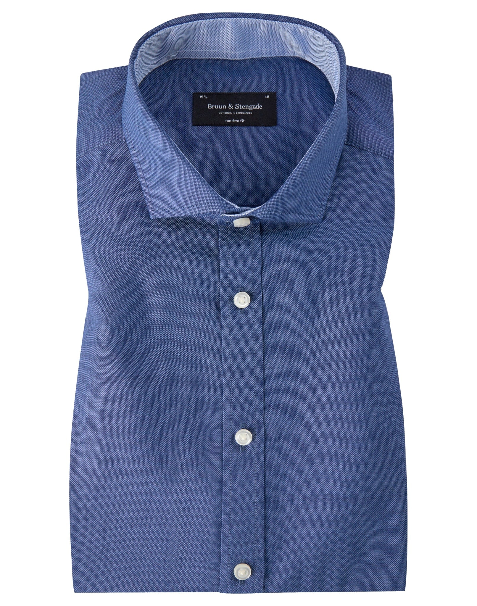 BS Beech Modern Fit Skjorta - Dark Blue