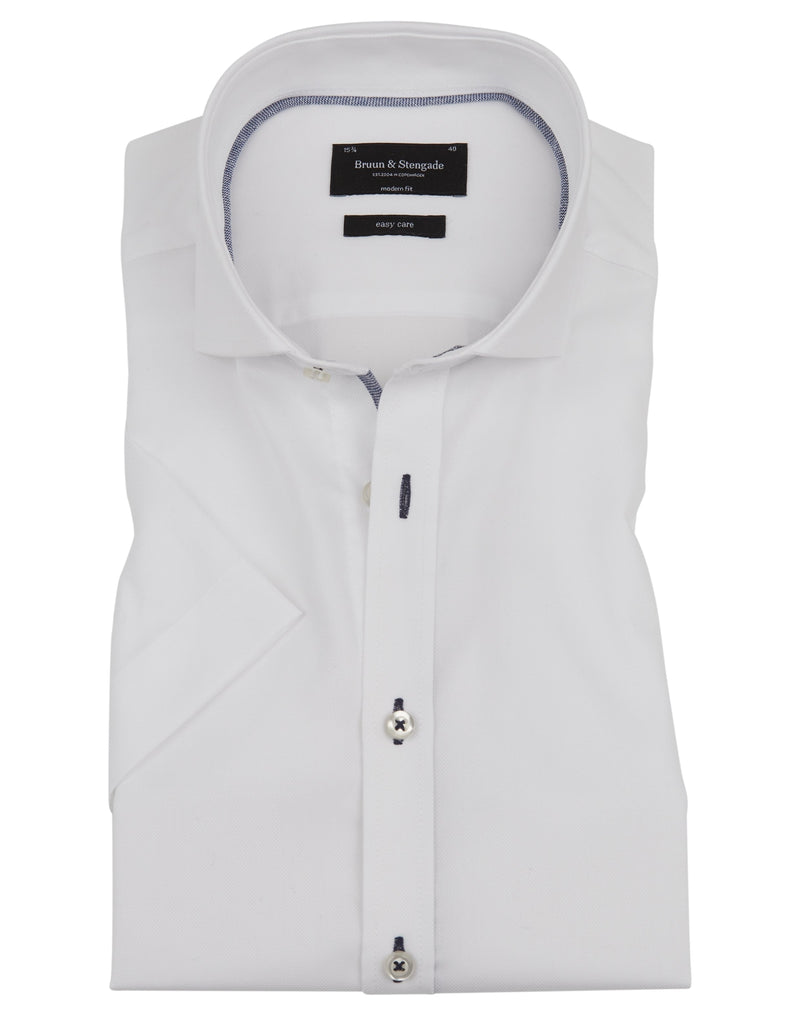 BS Bengala Modern Fit Skjorta - White