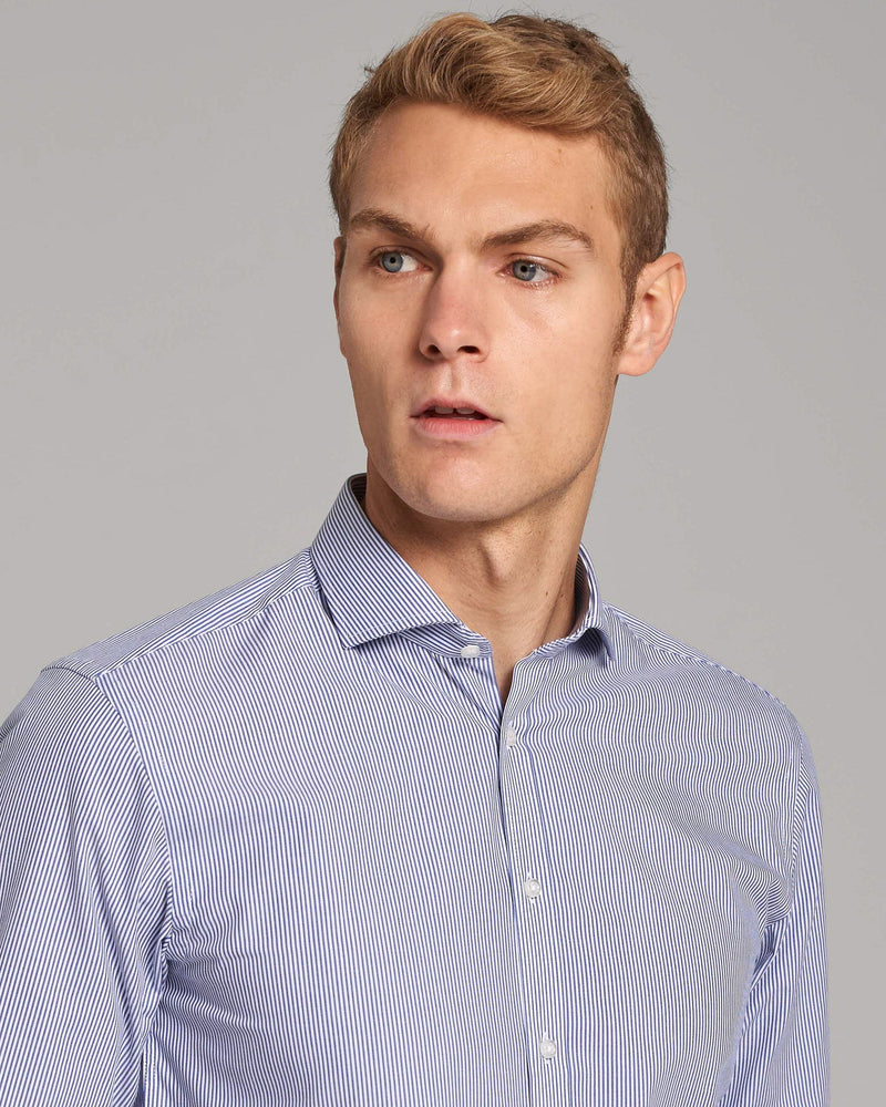 BS Birch Slim Fit Skjorta - Dark Blue