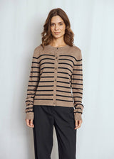 BS Kjersti Regular Fit Stickat - Brown/Black