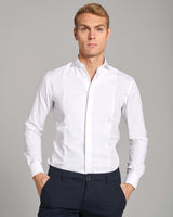 BS Bond Slim Fit Smoking Skjorta Vit - White