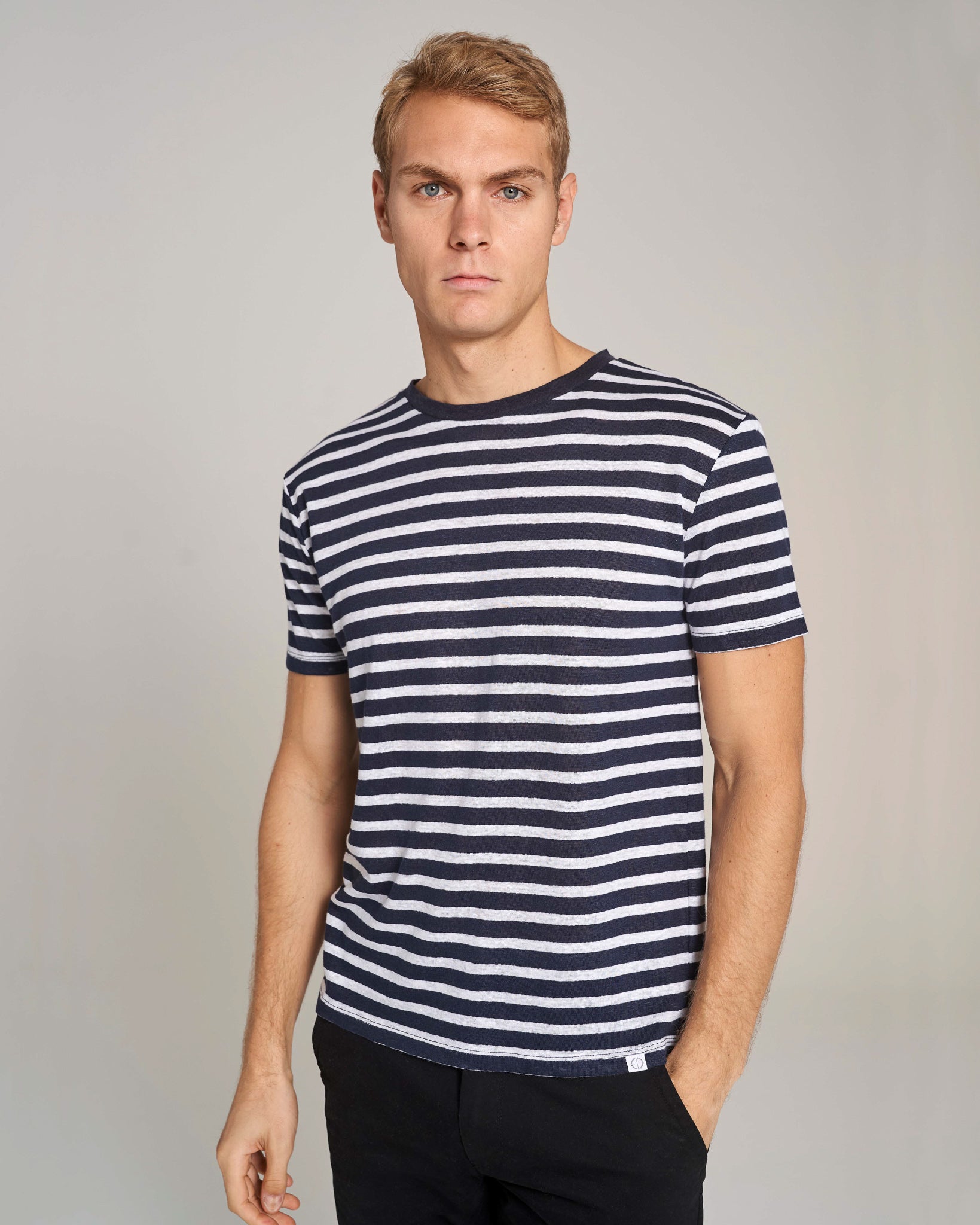 BS Cannoli Regular Fit T-Shirt - Marinblå/Vit