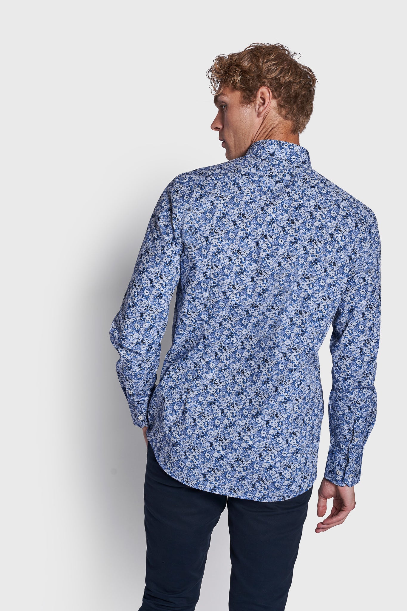 BS Celso Modern Fit Skjorta - Blå
