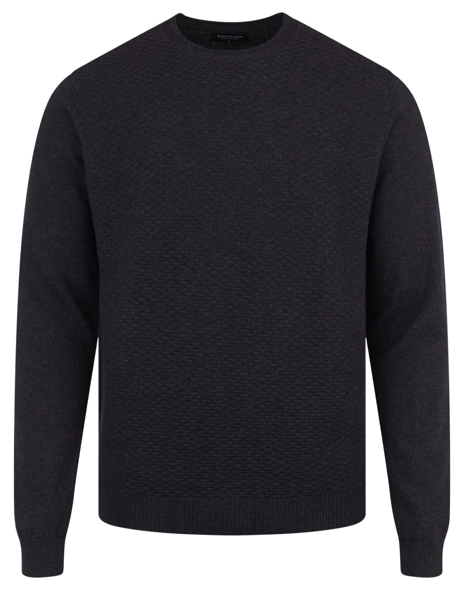 BS Chang Regular Fit Stickad tröja - Charcoal