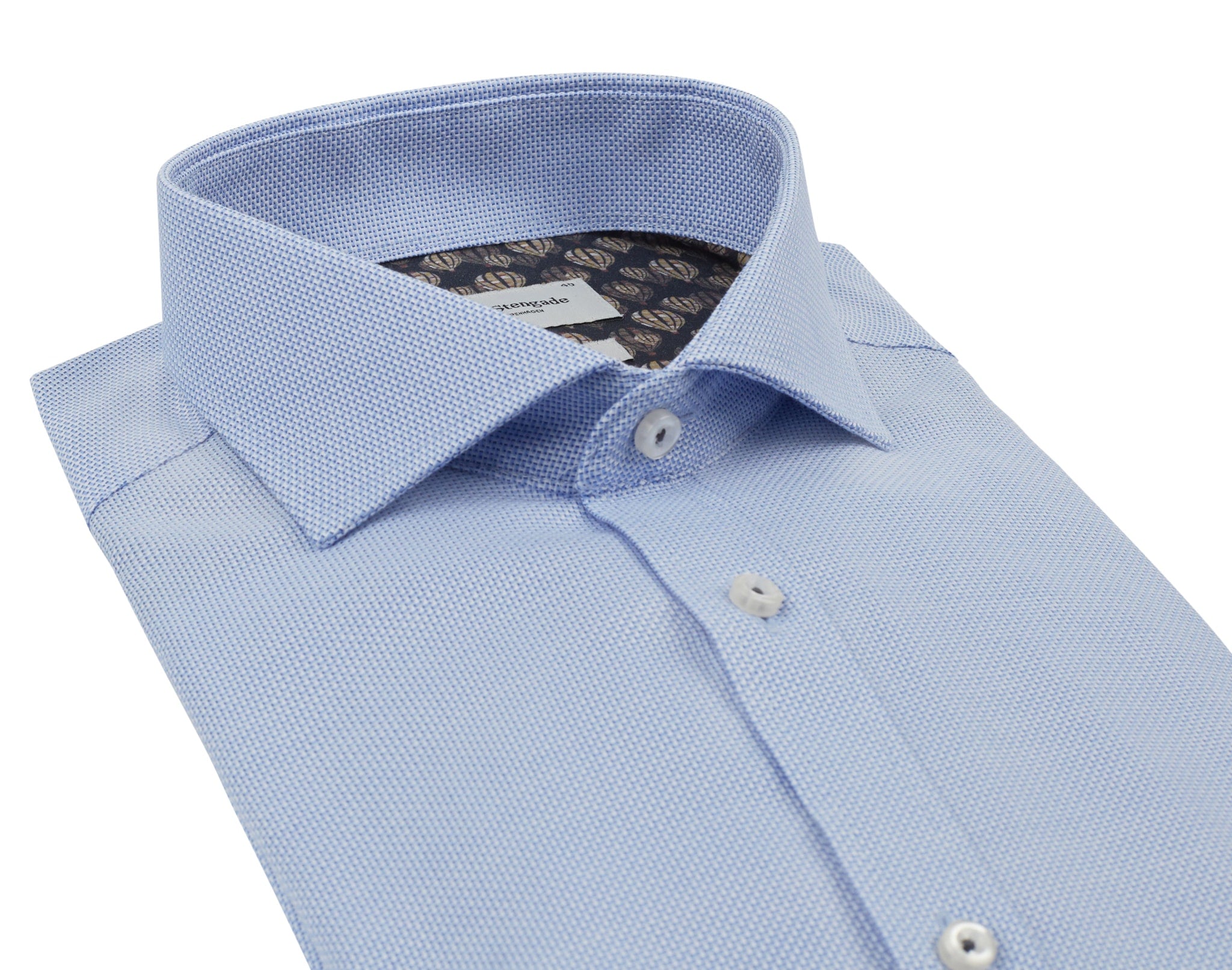 BS Chibs Slim Fit Skjorta - Ljusblå