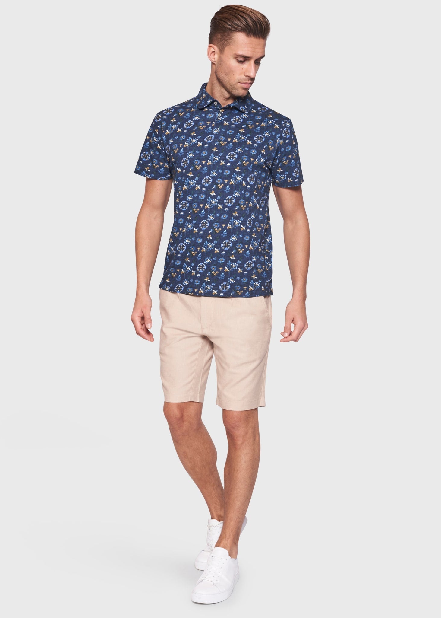 BS Chintu Regular Fit Polo - Mörkblå
