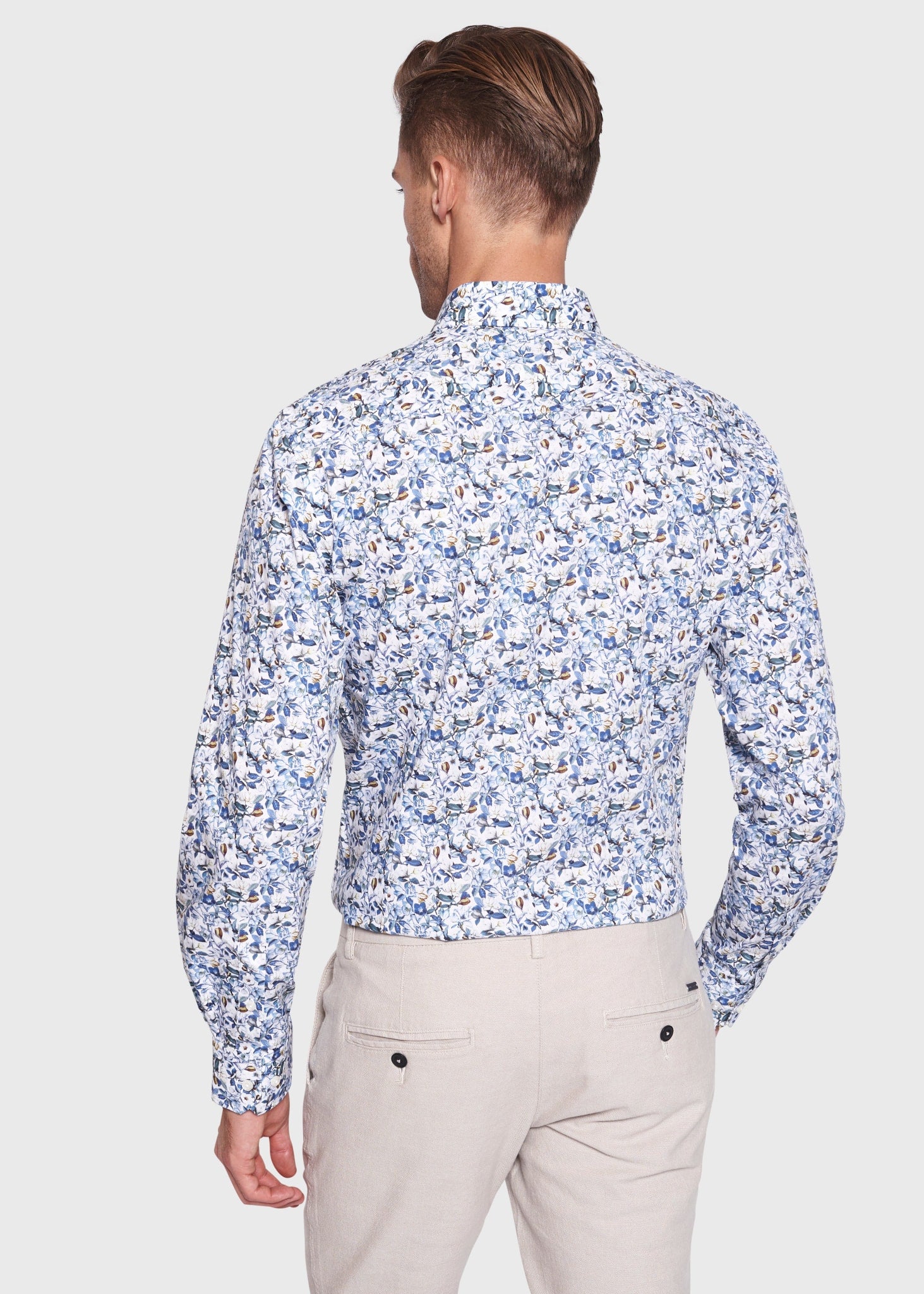 BS Delfino Slim Fit Skjorta - White