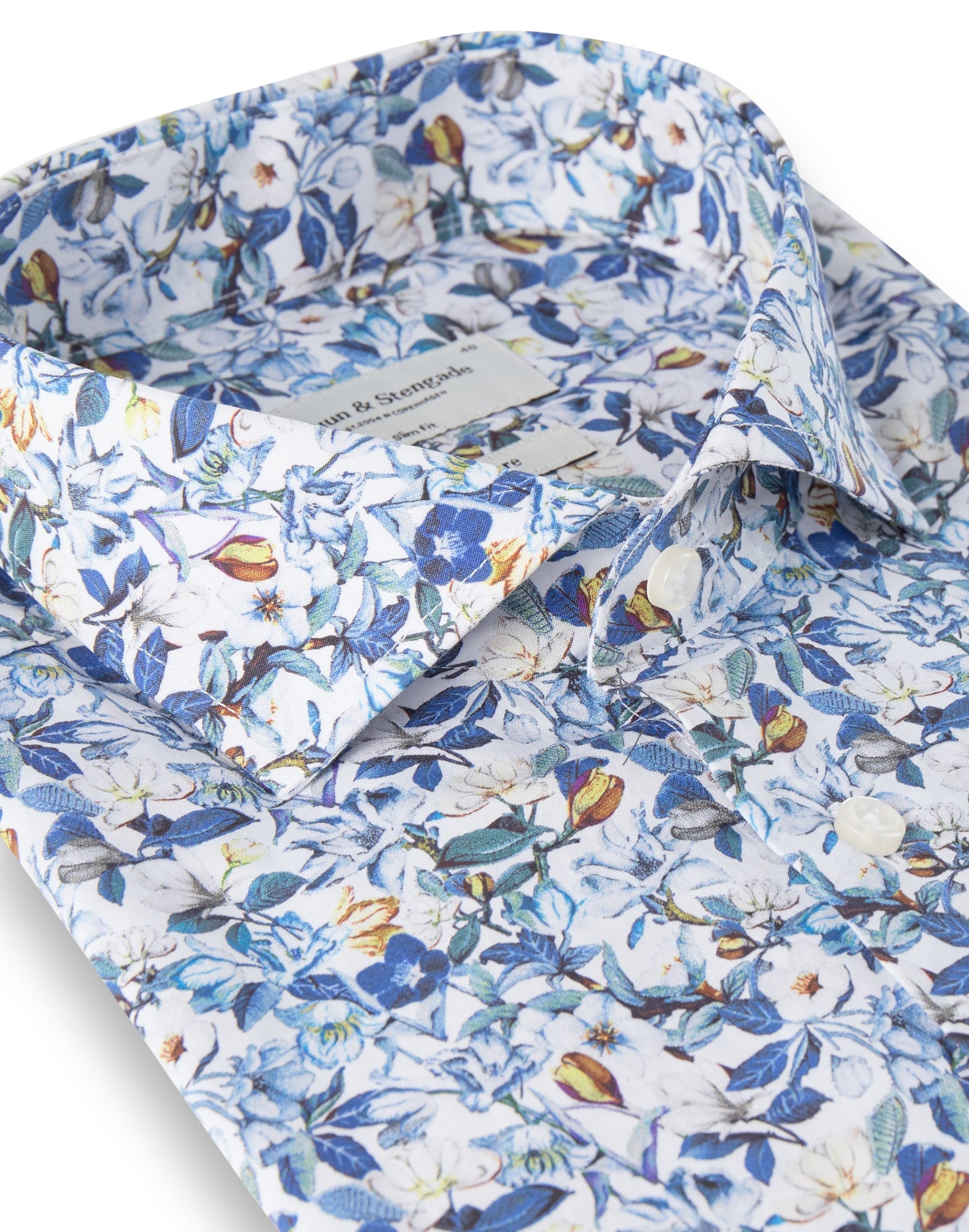 BS Delfino Slim Fit Skjorta - White