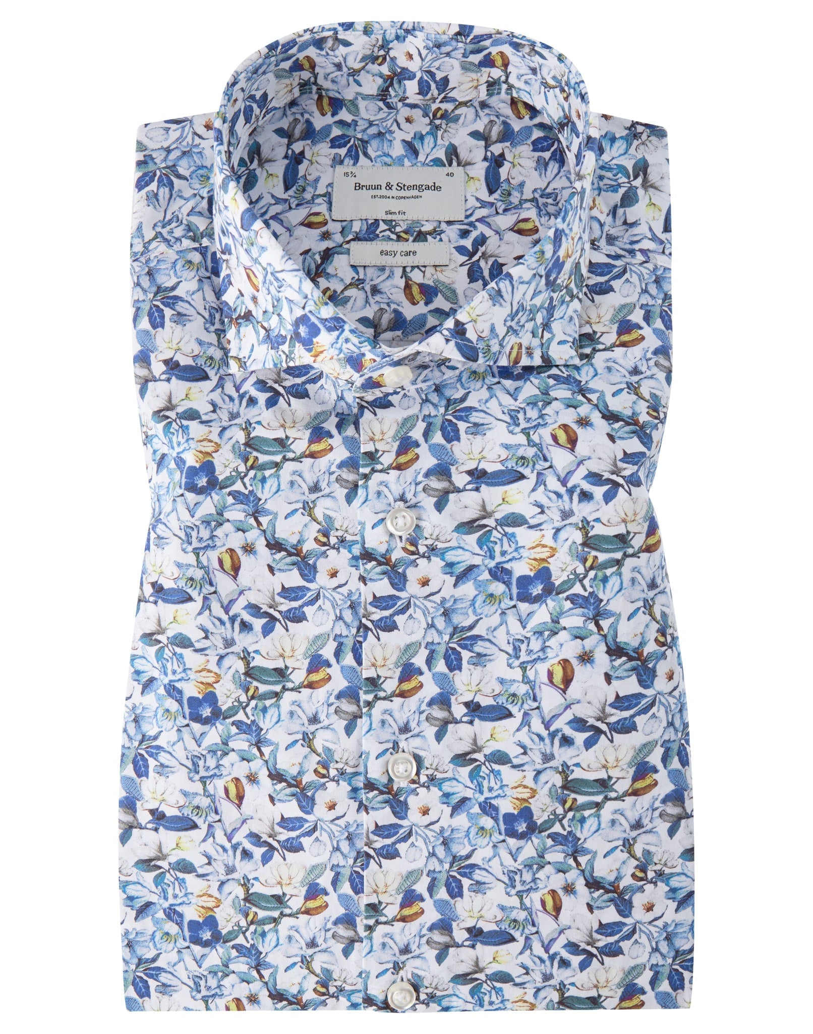 BS Delfino Slim Fit Skjorta - White