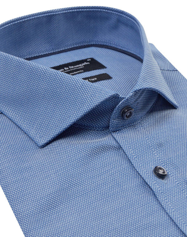 BS Dzeko Modern Fit Skjorta - Blue