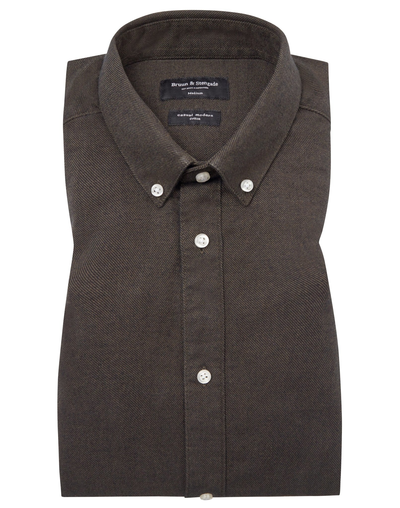 BS Ebruma Casual Modern Fit Skjorta - Dark Green
