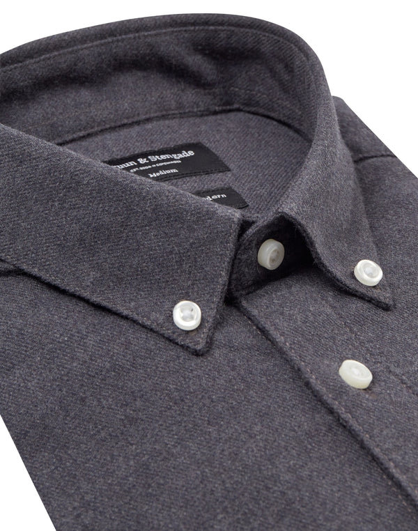 BS Ebruma Casual Modern Fit Skjorta - Dark Grey