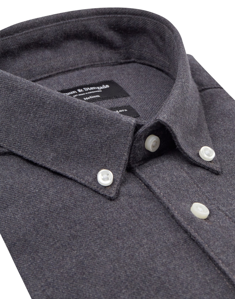 BS Ebruma Casual Modern Fit Skjorta - Dark Grey