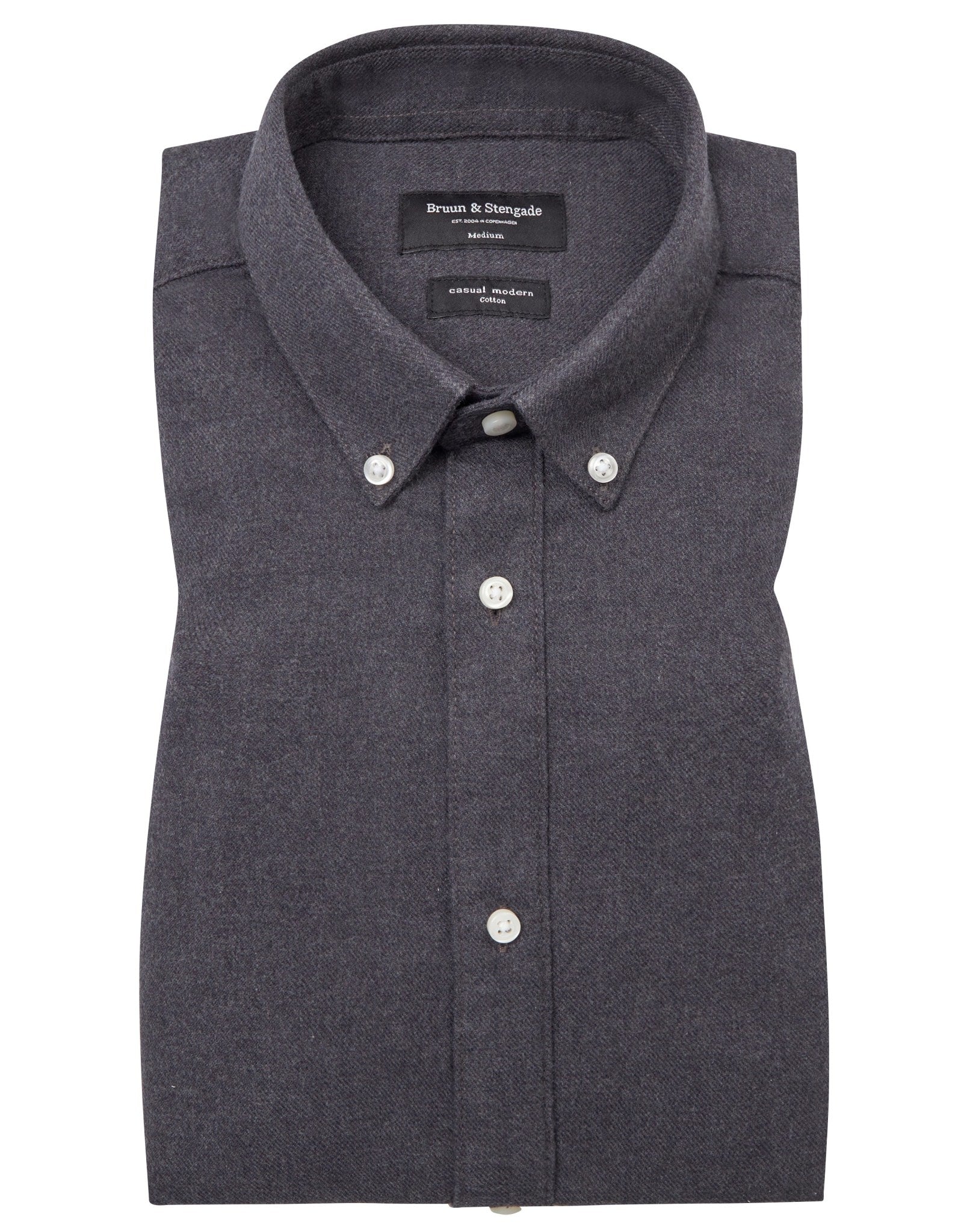 BS Ebruma Casual Modern Fit Skjorta - Dark Grey