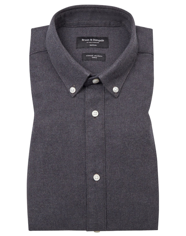 BS Ebruma Casual Modern Fit Skjorta - Dark Grey