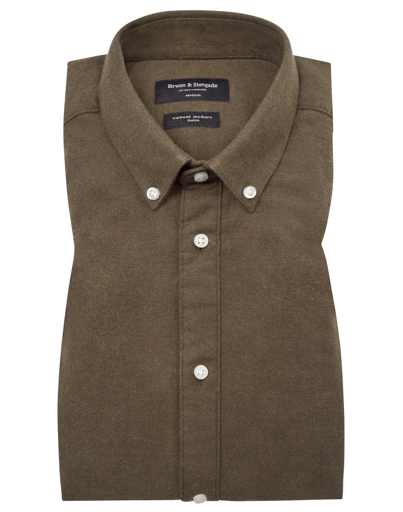 BS Ebruma Casual Modern Fit Skjorta - Green