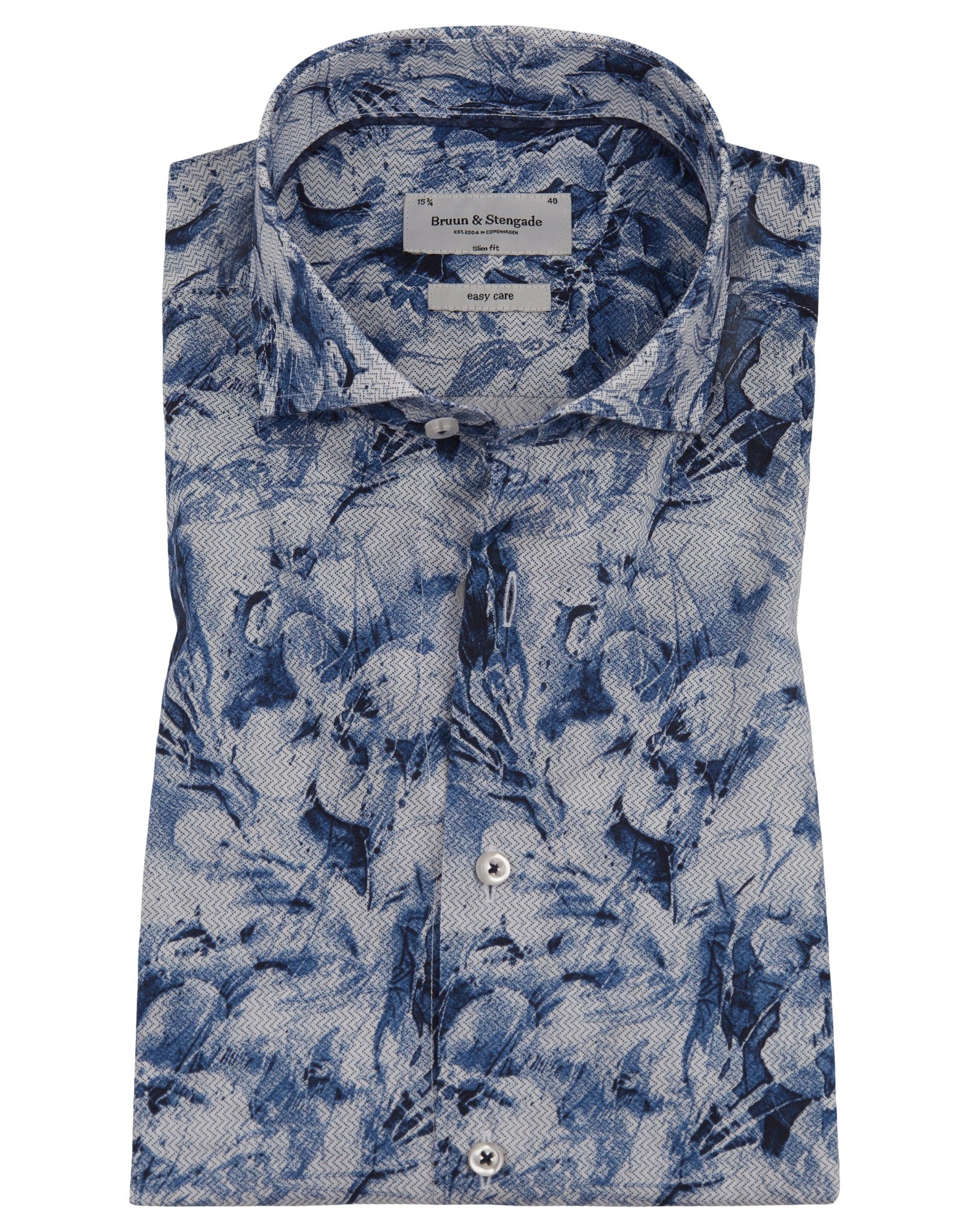 BS Elliott Slim Fit Skjorta - Blue