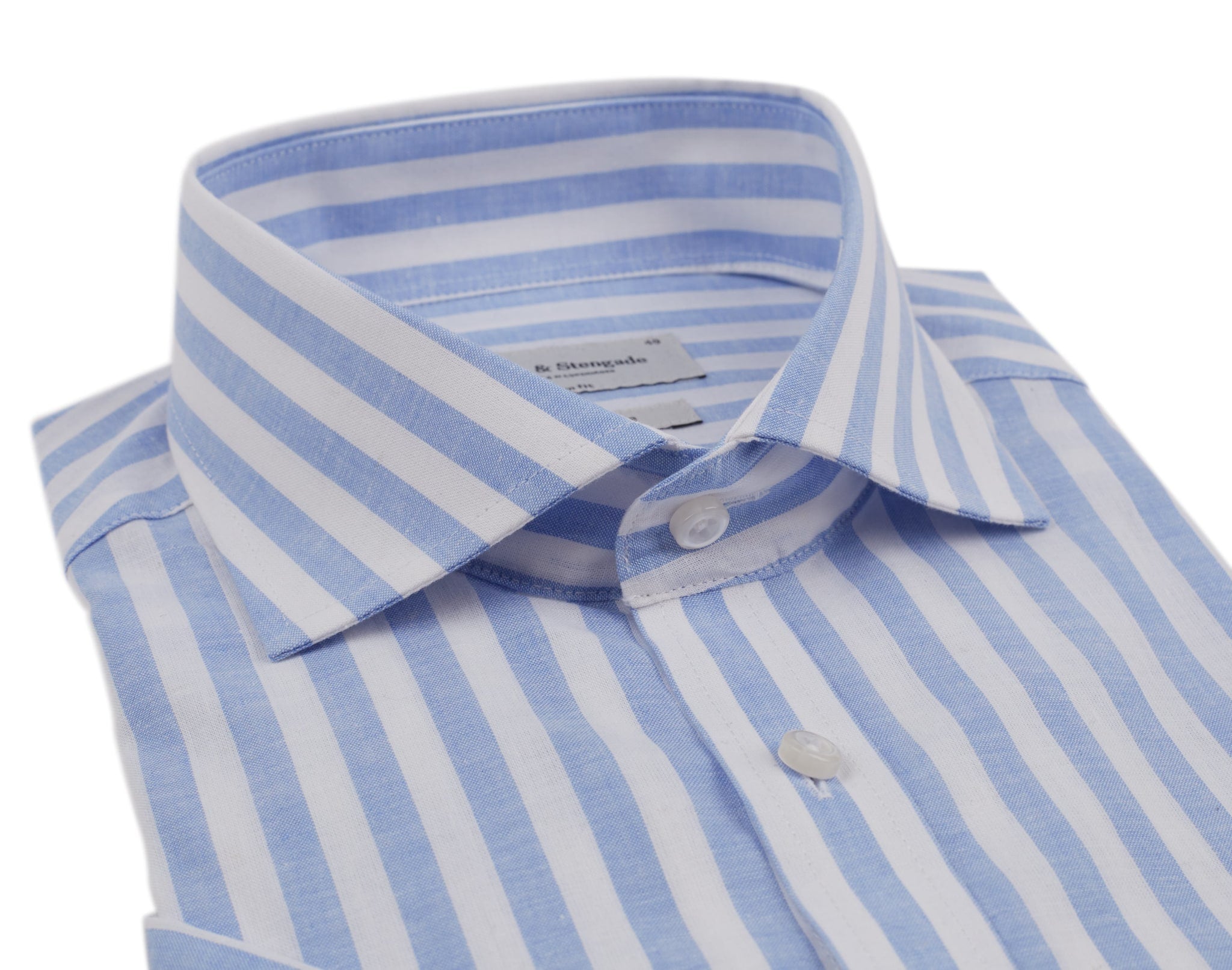 BS Gambino Slim Fit Skjorta - Ljusblå