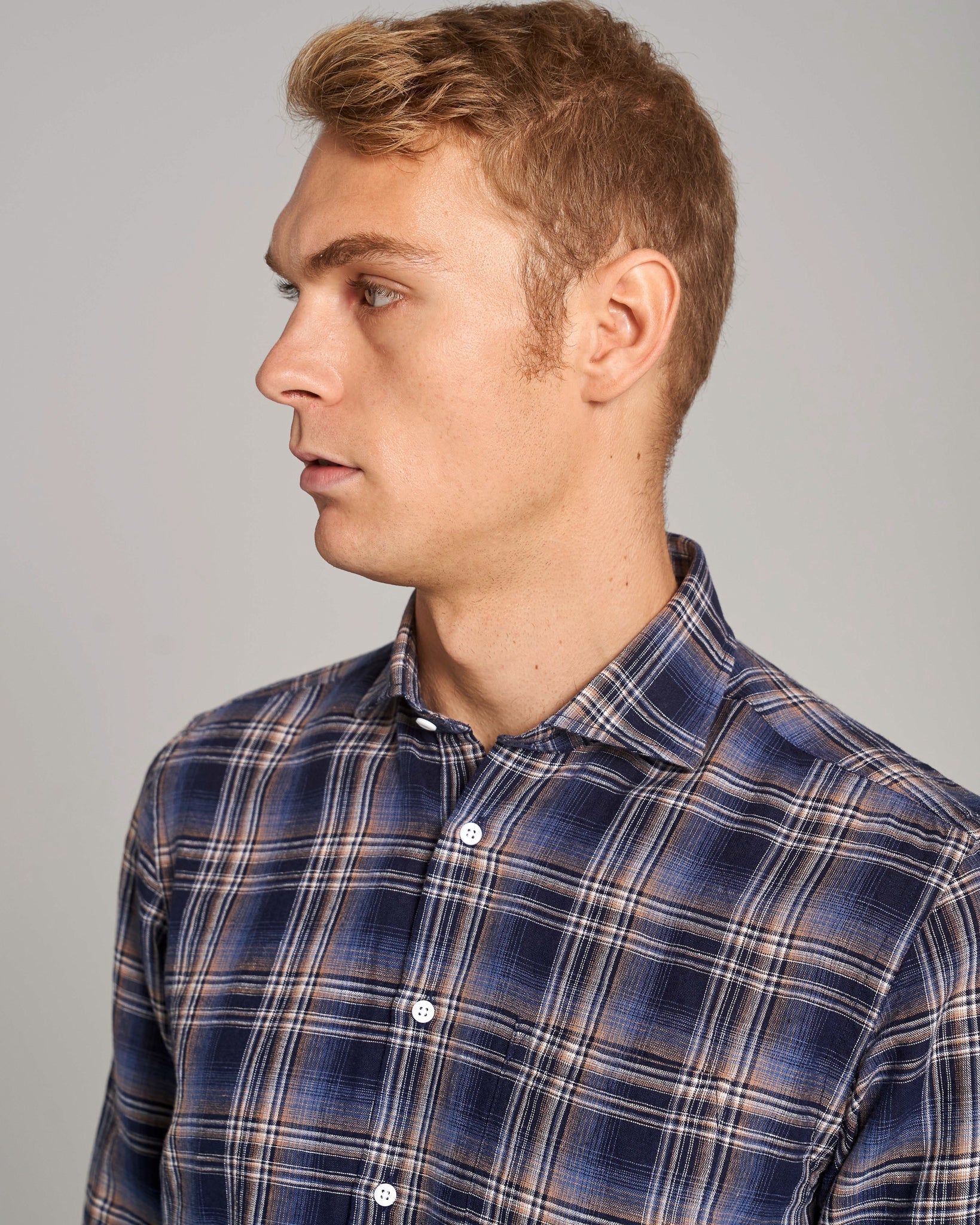 BS Pierre Casual Modern Fit Skjorta - Mörkblå