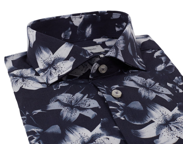 BS Giancarlo Slim Fit Skjorta - Navy