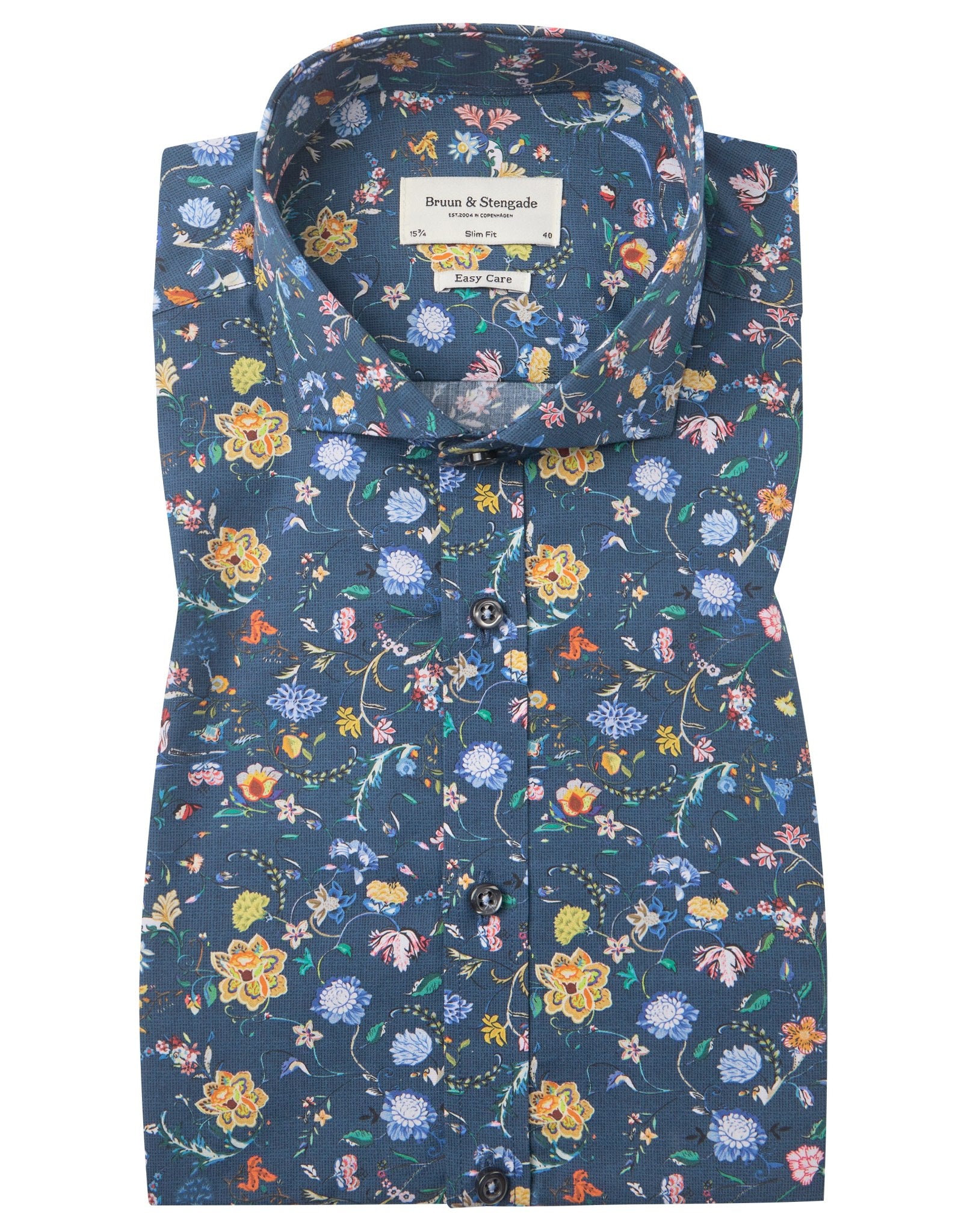 BS Gullit Slim Fit Skjorta - Dark Blue