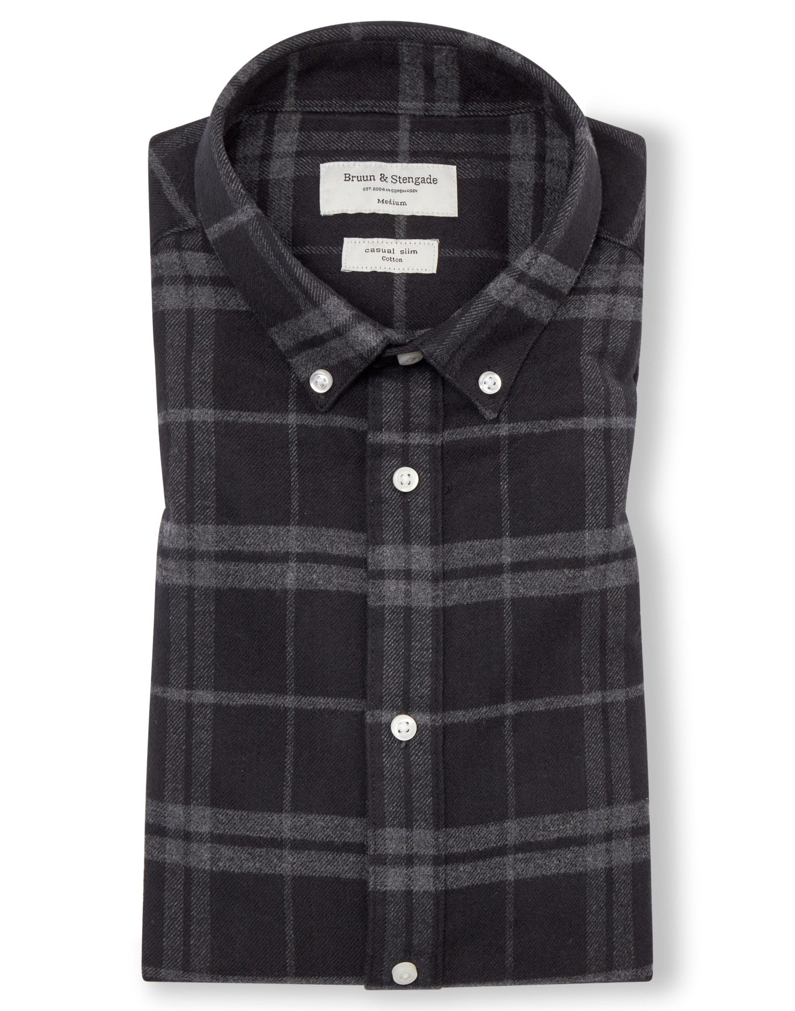 BS Hamza Casual Slim Fit Skjorta - Svart