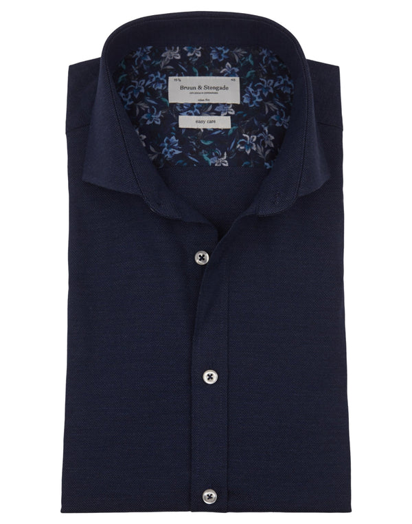 BS Happy Slim Fit Skjorta - Night