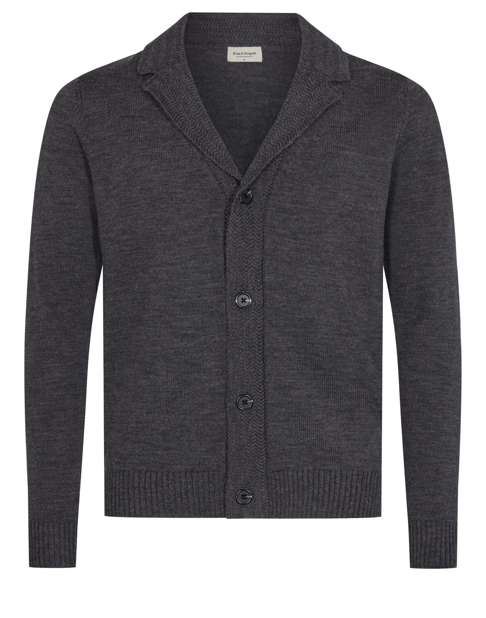 BS Isner Regular Fit Stickad Tröja - Grey