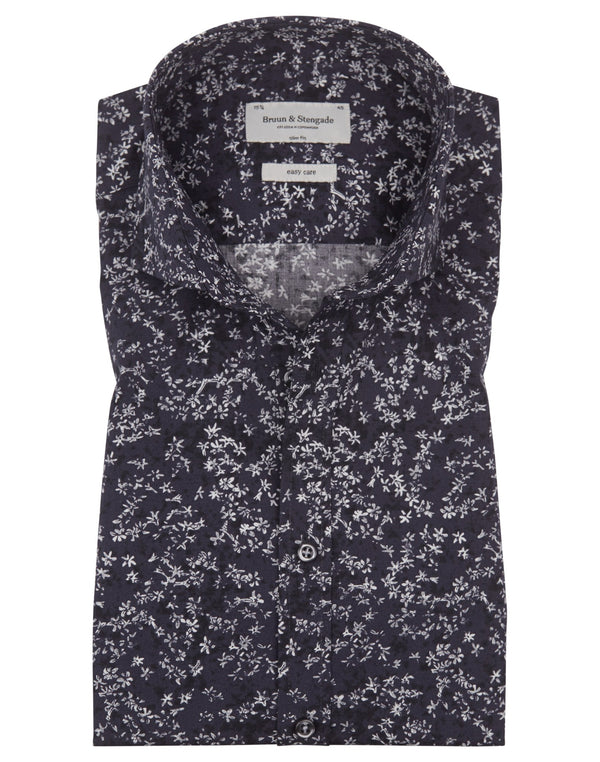 BS Jackson Slim Fit Skjorta - Navy